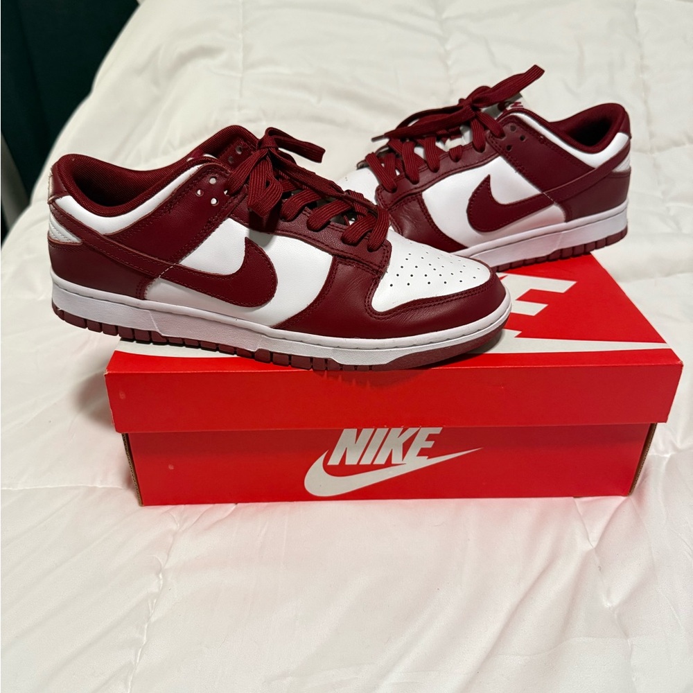 Nike Dunk Low Red and White Sneakers